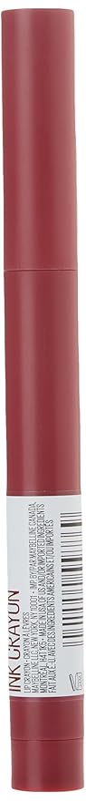 Maybelline Super Stay Ink Crayon Lipstick Makeup, Precision Tip Matte Lip Crayon with Built-in Sharpener, Longwear Up To 8Hrs, Accept A Dare, Wine Pink, 1 Count