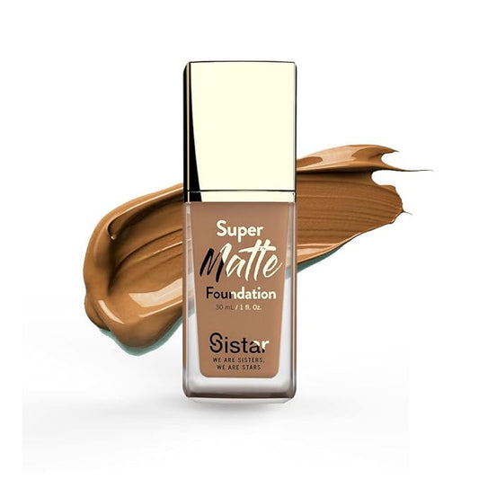 Sistar Super Matte Foundation Perfecting Liquid Foundation Full oz. (Nutmeg) 30 mL