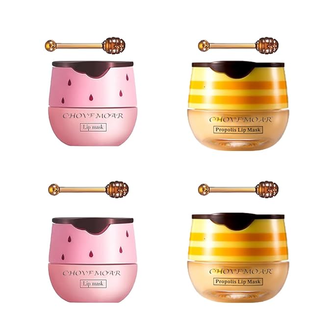 4PCS Nourishing Bee Lip Balm Honey