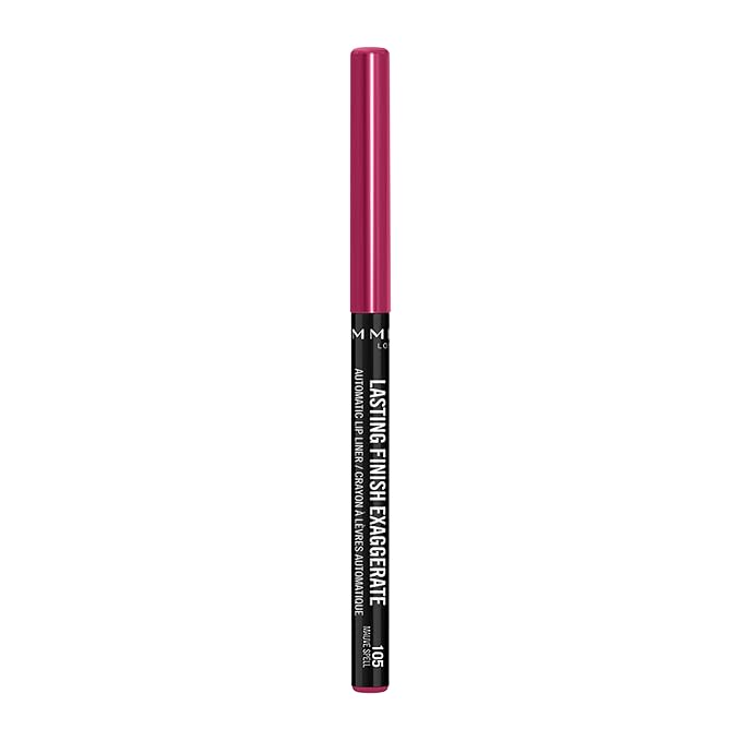 Rimmel Lasting Finish Exaggerate Automatic Lip Liner - Rich, Smooth Formula, Long Lasting - 105 Mauve Spell, .01oz