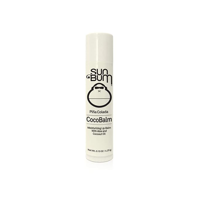 Sun Bum CocoBalm | Vegan and Cruelty Free Moisturizing Lip Balm with Aloe and Coconut Oil | Pina Colada, Ocean Mint, Groove Cherry (.15 oz) | Pack of 6 (2 of Each Flavor)