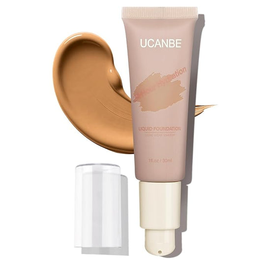UCANBE Matte Liquid Foundation Makeup, Medium to Full fl. oz.
