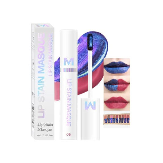 Matte Lip Gloss Peel Off Masque - Peel Off Lip Stain Tattoo, Mauve Peel Off Lip Tint，Long Lasting Waterproof Transfer-proof Lip Mask Lip Stain Peel Off Lip Gloss,Stay Lip Makeup 05#