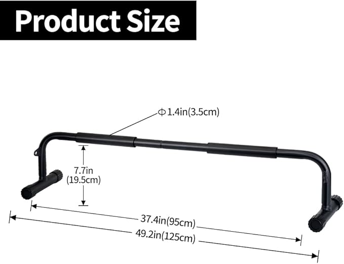 Heavy Duty Doorway Pull up Bar with Push