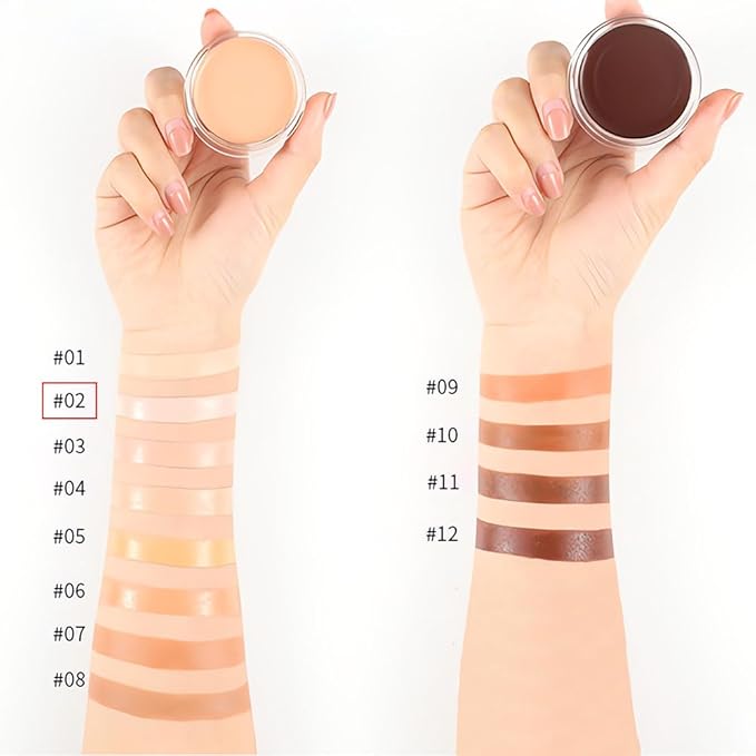 Kaely Cream Pot Concealer Full Coverage Set,Conceal Brighten