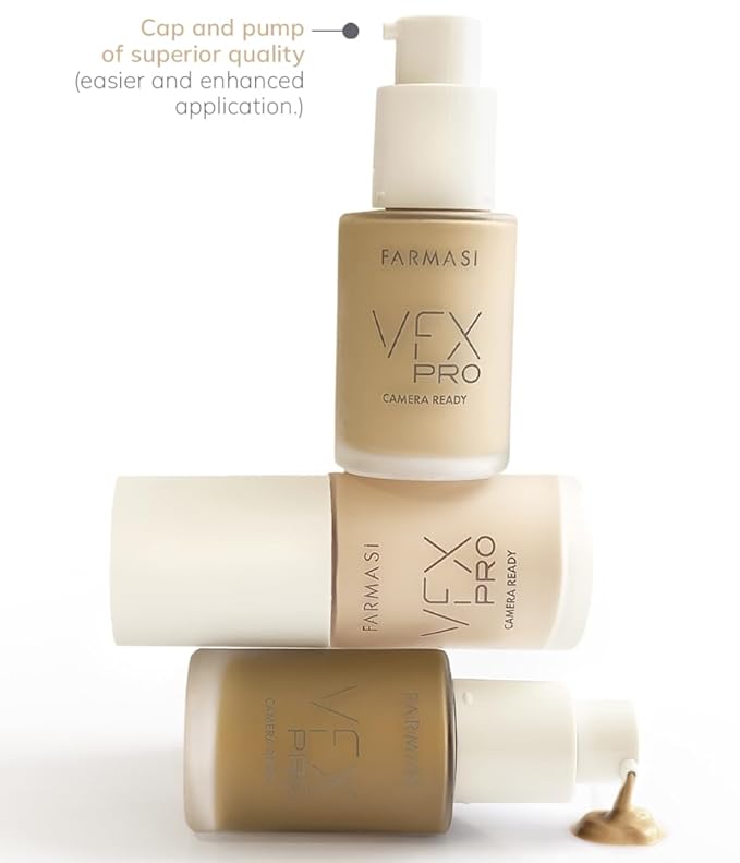 FARMASi Vfx Pro Foundation, Full Coverage Liquid Cream, Light 05 30 ml