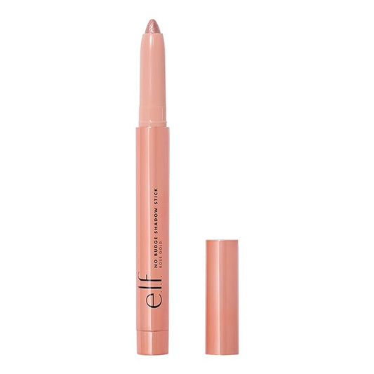 e.l.f. No Budge Shadow Stick, Long-Lasting Cream Eyeshadow Stick For High-Pigment, Metallic Color, Vegan & Cruelty-Free, Rose Gold