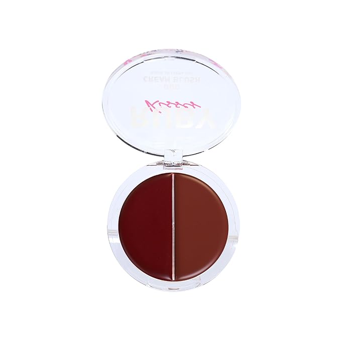 Ruby Kisses Duo Cream Blush, Smooth, Natural-Looking, Long-Lasting Acid (Rosewood)