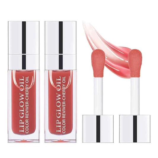 Hydrating Lip Glow Oil, Moisturizing Lip Glow Oil, Nourishing Glossy Transparent Lip Oil, Plumping Lip Oil, Lip Balm, Non-sticky Tinted Toot Lip Balm for Lip Care