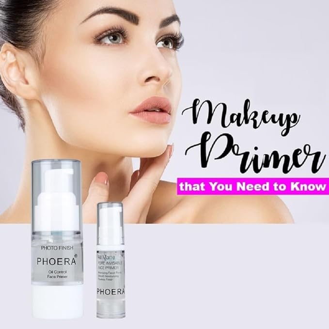 PHOERA Primer,Pro Makeup Primer,Long Lasting Hydrating Smoothing Isolated 18ML