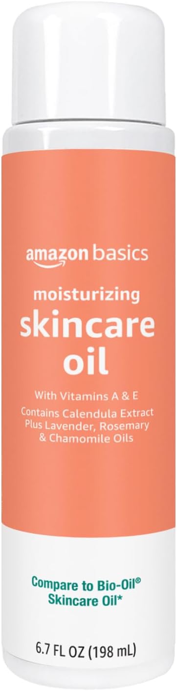 Amazon Basics Moisturizing Skincare Oil with Vitamins A & E, 6.7 Fl Oz (Pack of 1)
