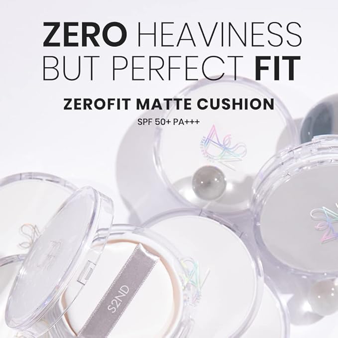 S2ND Zero Fit Matte Cushion Natural Coverage Fou