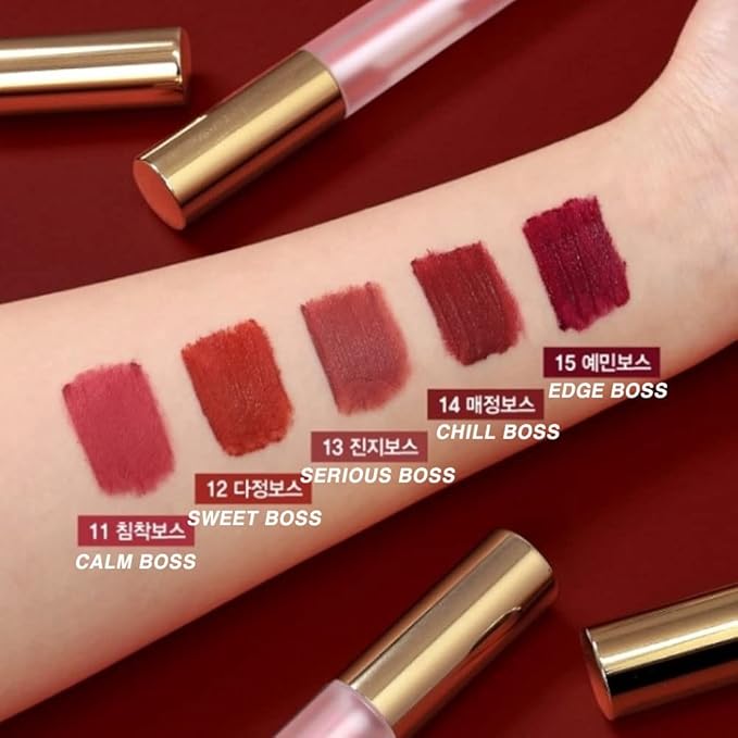 BBIA Last Velvet Tint - Soft & Creamy Matte Finish Lip Stain, Blur Effect with Velvety Texture, Long-Lasting, High Pigment, Lightweight, Non-Drying, Vegan, Korean Lip Makeup (V13 SERIOUS BOSS)