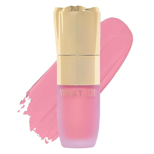 Winky Lux Cheeky Rose Liquid Blush, Gel-Cream Blush with Buildable Color, Lightweight Velvet Finish for Long Lasting Color, Cool Pink, Lovely
