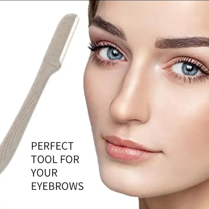 Micro Grooved Derma Blades Facial Razor, Wheat Straw Facial Razor for Women and Men, Eyebrow Razor, Bikini Razor, Hair Trimmer, Facial Hair Remover