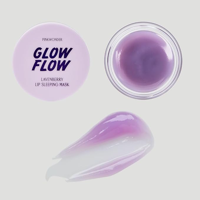 GLOWFLOW Lavenberry Lip Sleeping Mask, Moisturizing