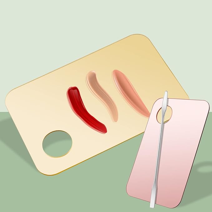 6 Pcs Acrylic Cosmetic Makeup Palette Tray Foundation Mixing