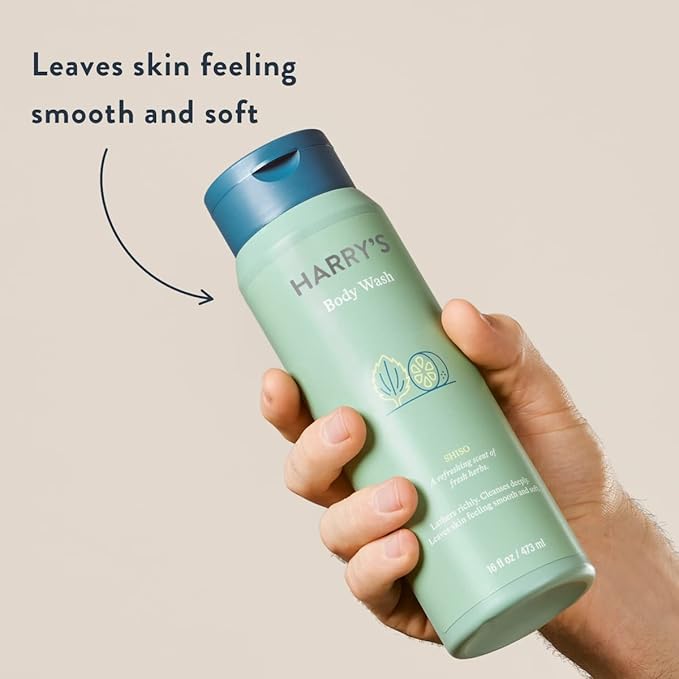 Harry's Men's Body Wash - Shiso - 16 Fluid Ounce, Pack of 4 (Packaging May Vary)