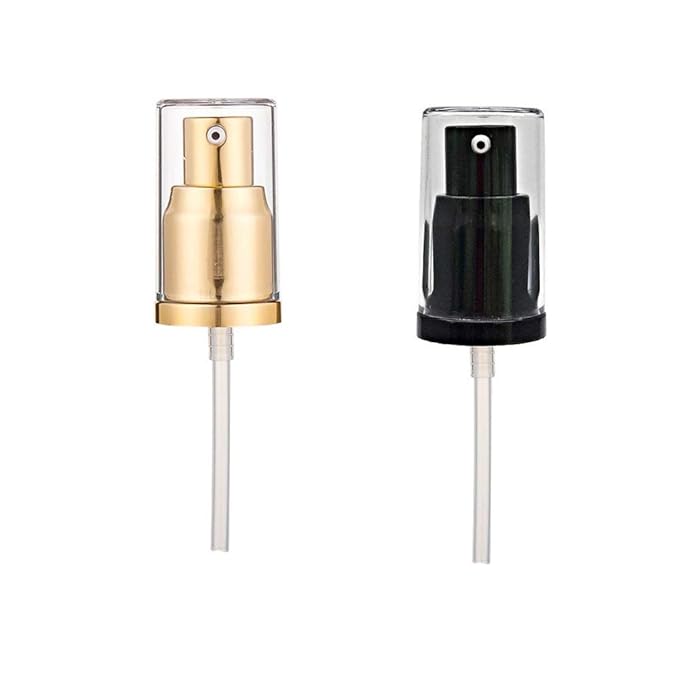 （3 colors）2 Pack Foundation Pump Replacement for MAC Double Wear(Gold/Black)