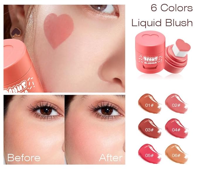 Stamp Liquid Blush Stamp Blush with Heart Shaped Women (2)