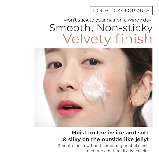 A'PIEU Juicy-Pang Jelly Blusher [CR01] (0.17 oz) - Soft Touch Cheek Color with Creamy Powdery Texture for Natural Dewy-Finish, No Fall-Out.