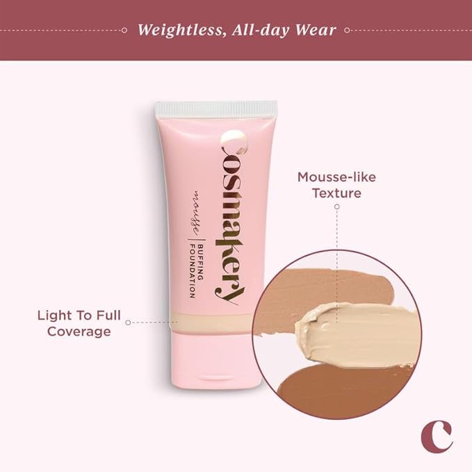 Foundation for Light to Full Coverage - Mousse (Light Medium)