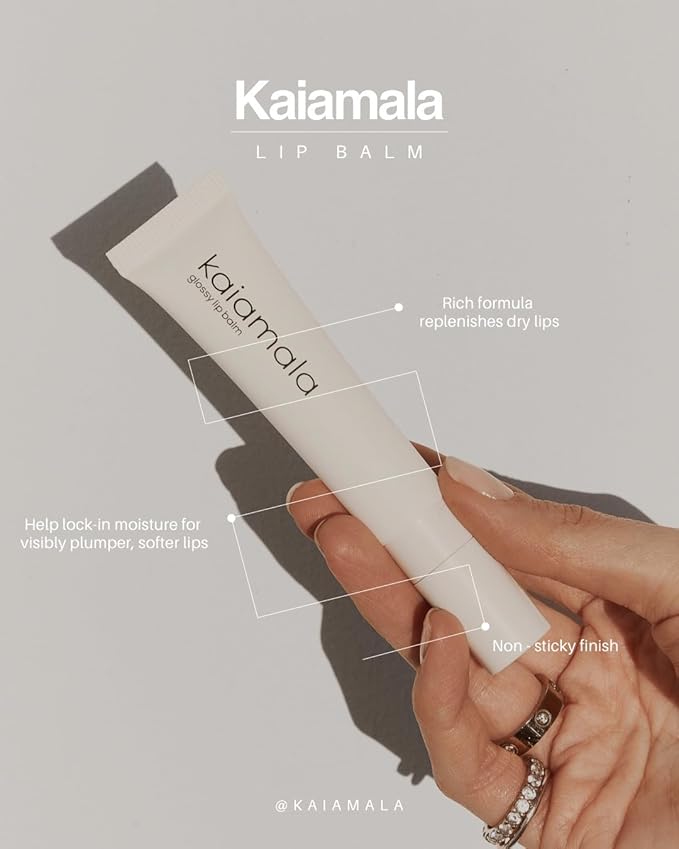 Moisturizing Lip Balm with Glossy Finish, Enriched with Hyaluronic Acid & Vitamin E - 0.5 fl.oz.