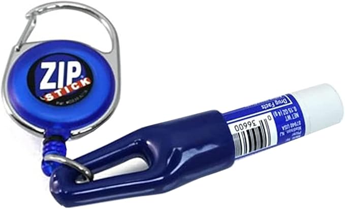 Clip-On Retractable ZIP Stick - Blue (Extends 32 Gloss