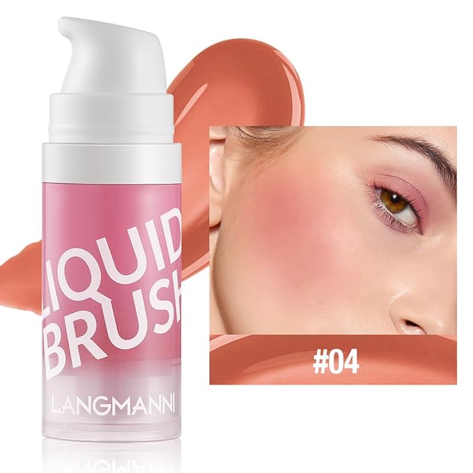 Liquid Blush Makeup Cream Blush For Cheeks Natural Velvet Texture(04#)