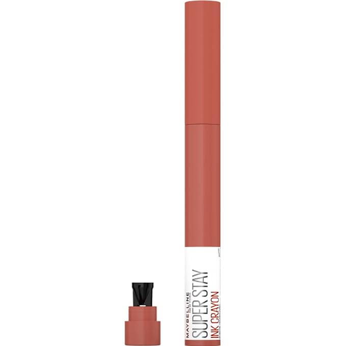 Maybelline Super Stay Ink Crayon Matte Longwear Lipstick Makeup, 160 Stop At Nothing, 0.04 oz