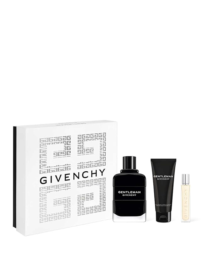 Givenchy Gentleman 3-Piece Gift Set for Men (3.4 Oz Eau De Parfum Spray + 2.5 Oz Shower Gel + 0.42 Oz Eau De Parfum Travel Spray)