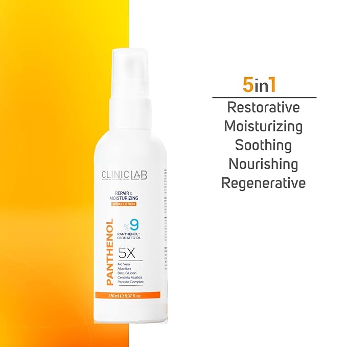 9% Panthenol Cream Lotion with Aloe Vera (5.07fl oz) - Hydrating & Soothing Face Barrier Repair Cream