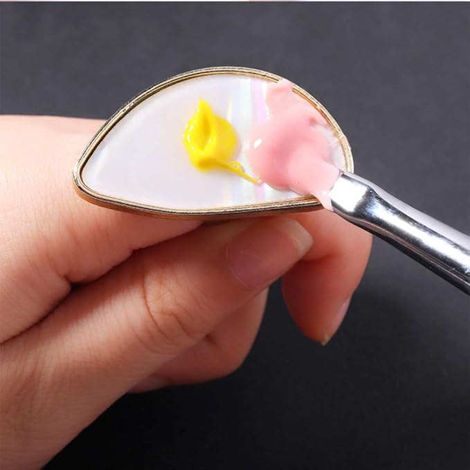 4pcs Ring Palette Nail Art Palette Blending Palette