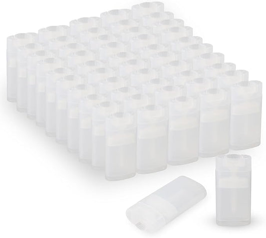 100PCS 15ML Transparent Empty Oval Deodorant