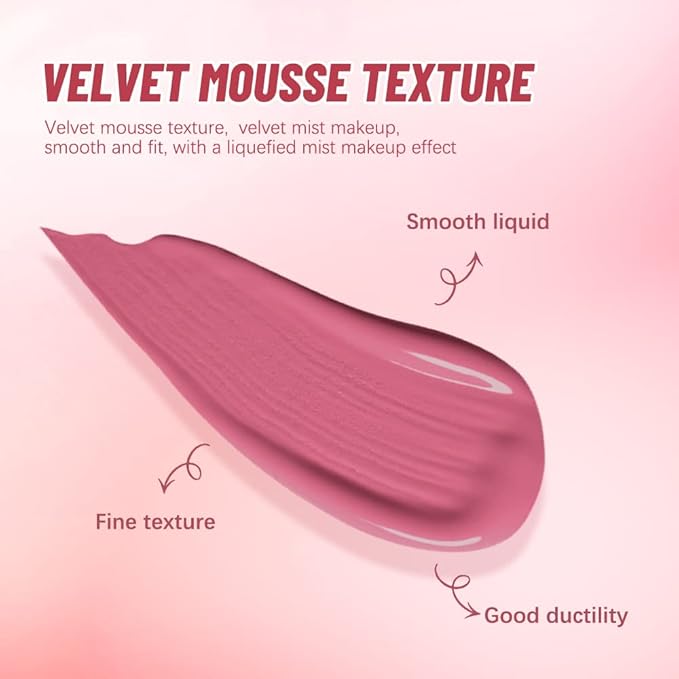 2 Colors Liquid Blush,Soft Cream Face Blush, Dewy - HOPE)