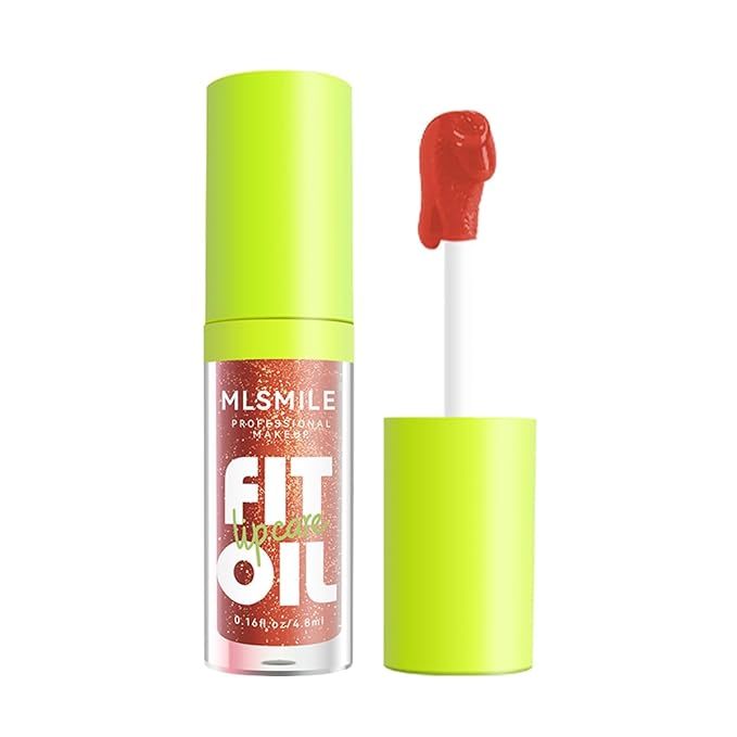 8 Colors Lip Oil Lip Glaze, Big Brush Lip
