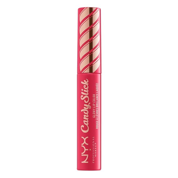 NYX PROFESSIONAL MAKEUP Candy Slick Glowy Lip Color Gloss - Watermelon Taffy (Coral Pink)