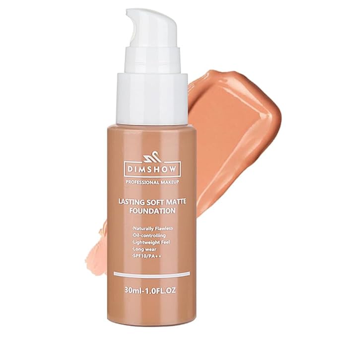 Flawless Matte Liquid Foundation Makeup, Vegan & Cruelty-Free, (08, ) 30ml