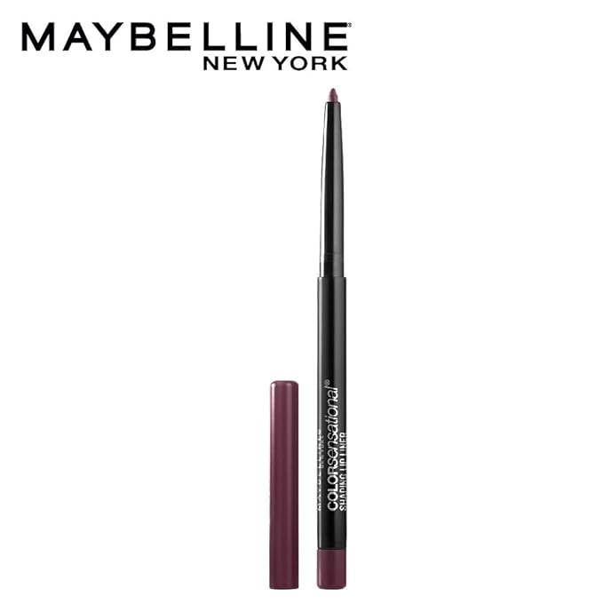 Maybelline Color Sensational Shaping Lip Liner with Self-Sharpening Tip, Rich Wine, Wine Red, 1 Count