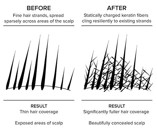 Hair Building Fiber Concealer, m (Natural Black) 28 g