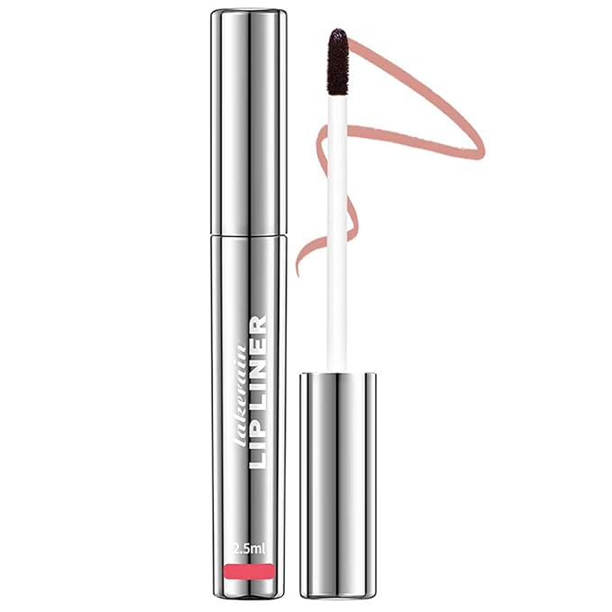 Peel Off Lip Liner Stain - Long-Lasting, Smudge-Proof, Waterproof Nude Matte Lip Tint, Non-Fading Peel Off Lip Color, Effortless Precision & Full Coverage, Vegan & Cruelty-Free, #2 Neutral Mauve