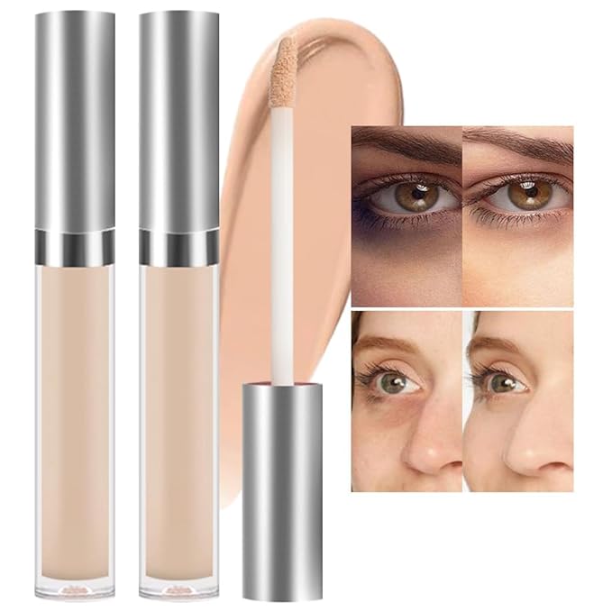 Kaely 2Pcs Hydrating Concealer Wand,Full Coverage Liquid under