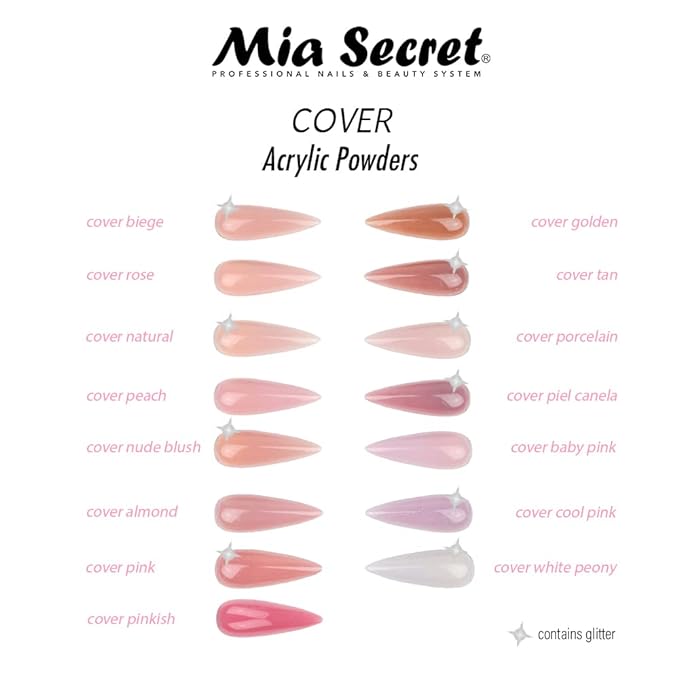 Mia Secret Cover Nude Blush Acrylic Powder 1oz 1oz