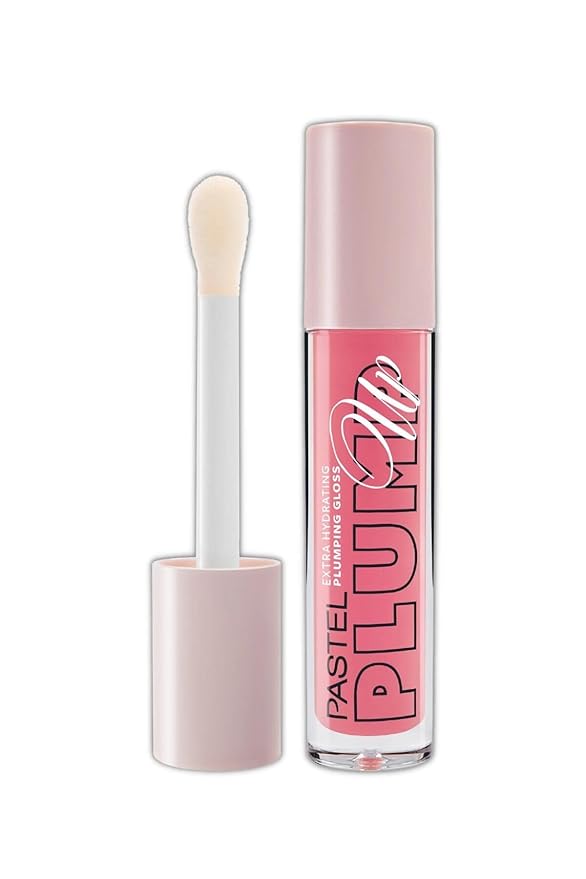 Plump-Up Extra Hydrating Plumping Gloss | Cotton Candy | 203 | Light Pink | Instant Plumping Effect | Hydrating Effect with Aloe Vera & Hyaluronic Acid | Ultra-Soft and Glossy