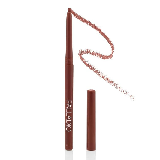 Palladio Retractable Waterproof Lip Liner High Pigmented and Creamy Color Slim Twist Up Smudge Proof Formula with Long Lasting All Day Wear No Sharpener Required, Sand, 1 Count