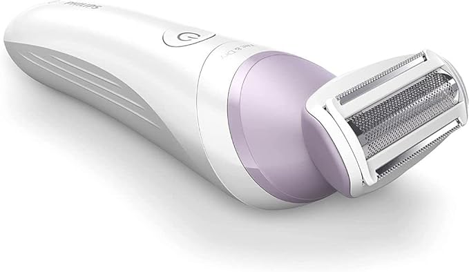 Philips Beauty Lady Electric Shaver Series 6000, Cordless with 4 Accessories, BRL136/00, White