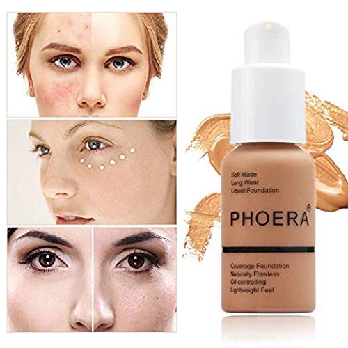 PHOERA Foundation, Flawless Soft Matte Liquid Foundation Makeup
