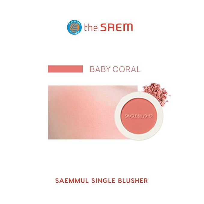 [The SAEM] Saemmul Single Blusher (Baby Coral) 5g