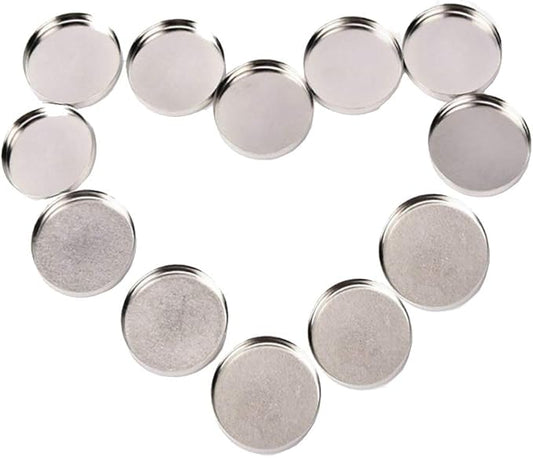 50 Pcs 26mm Empty Round Metal Tin Palette