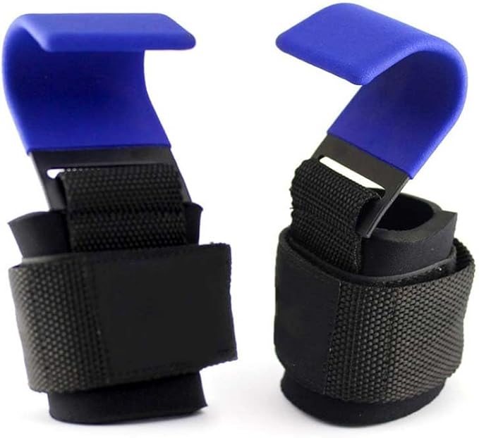2pcs weight lifting hook help grip hook double